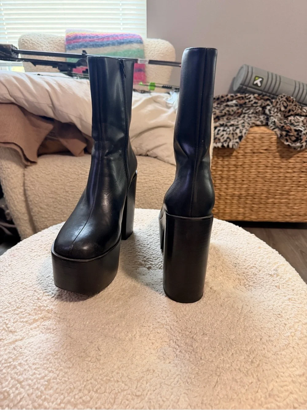 Black Platform High-Heel Ankle Boots - Jeffrey Campbell Boots